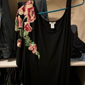 Caché floral sequin dress